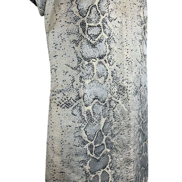 Sancturary Clothing Womens Snakeskin Reptile Metallic Mini Cocktail Dress sz M - Picture 6 of 16